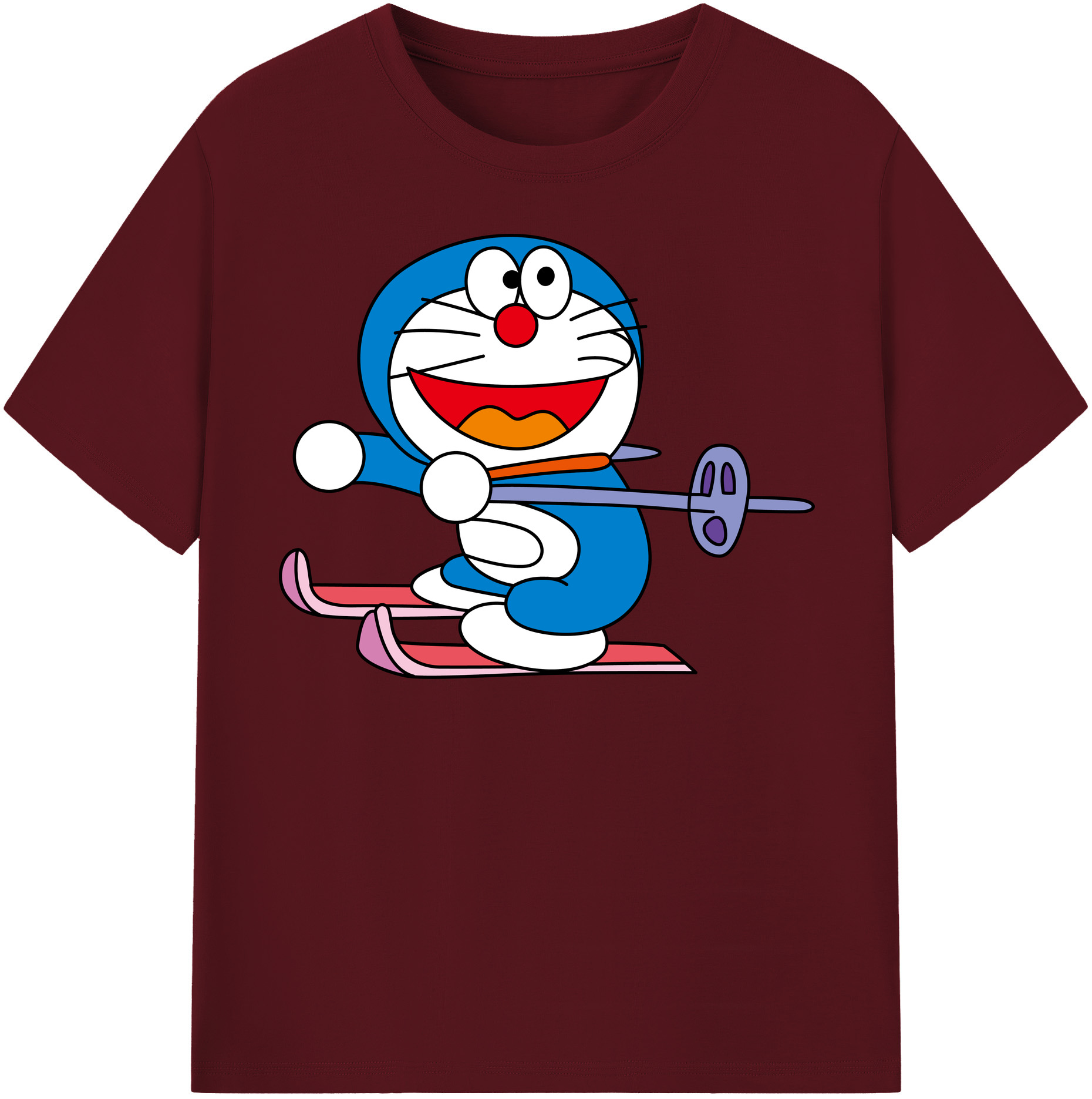 （画像用） ドラえもん Doraemon 綿100％半袖Tシャツ（フロントプリント）